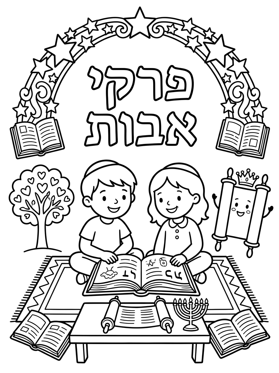 והאותיות בספר בעברית