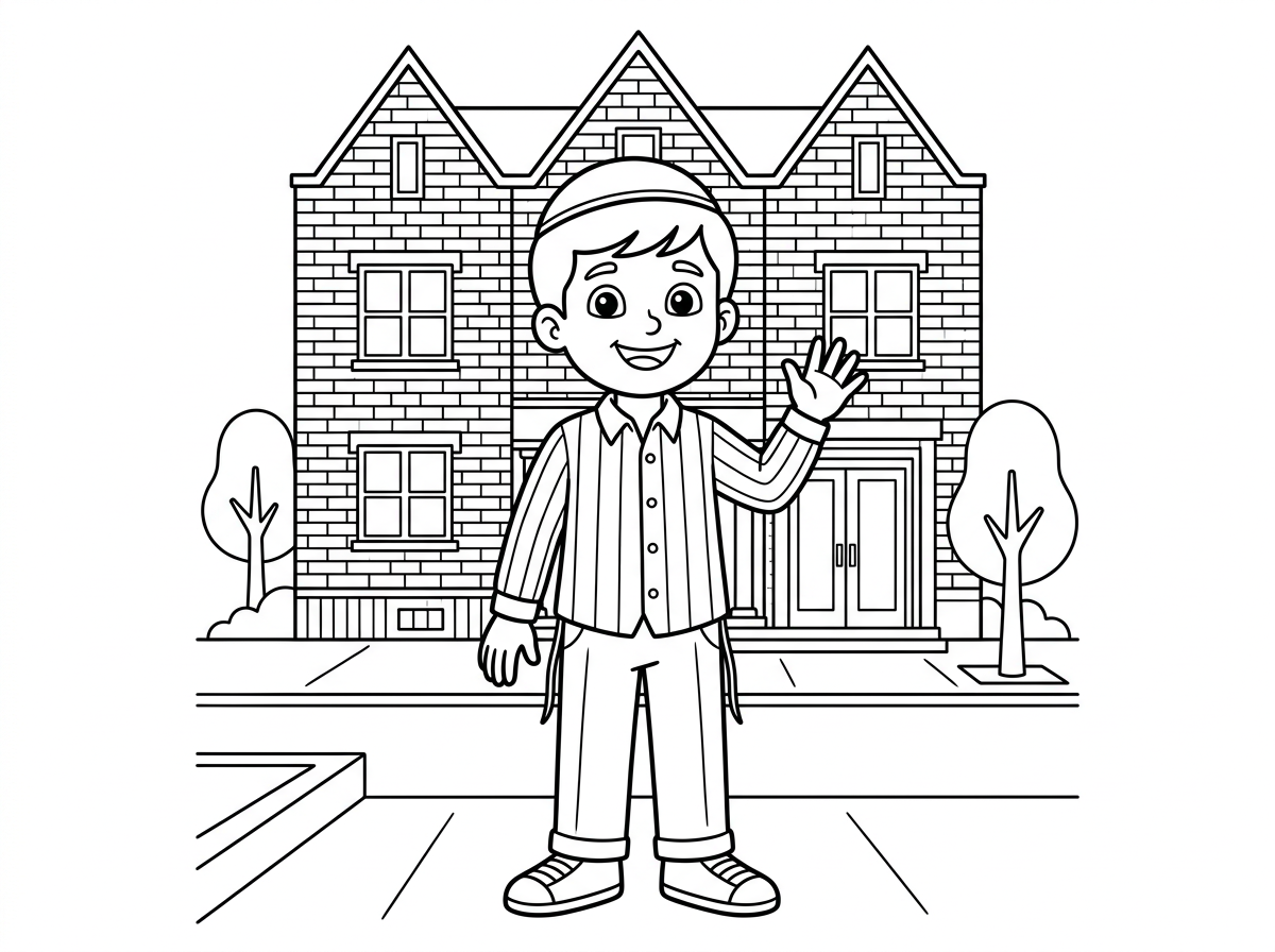 שלום
אשמח ליצור ציור לצביעה של הבן שלי בכניסה ל770, הבית של הרבי בניו יורק