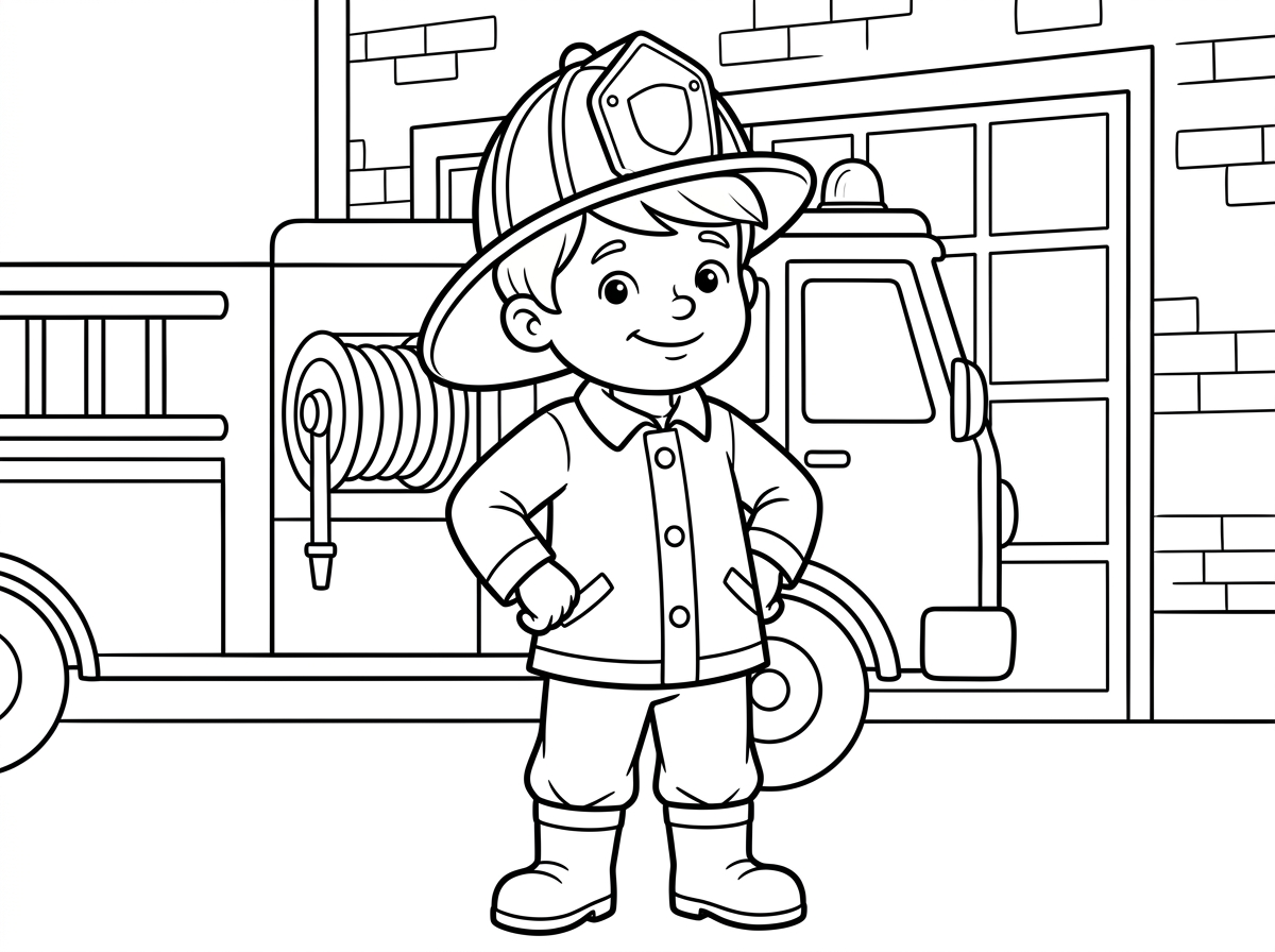 ג'יימס ג'ונס, אחיינו הצעיר של סמי, ילד חמוד עם שיער בלונדיני מסודר לבוש בגדי ילד נקיים. הוא מחזיק קסדת כבאי גדולה מדי על ראשו ומנסה להיראות כמו סמי, עם פרצוף גאה ומצחיק. ברקע תחנת הכיבוי.