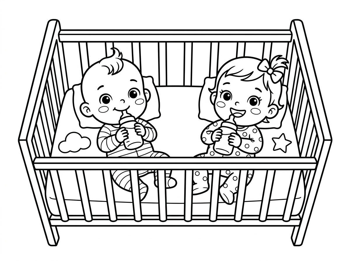 אשמח, לדף, צביעה
של עריסות 
ויש בתוכן תינוקות 
בנות!! ויש להן בקבוקים בידיים
טוב?? אם כן אז 
קדימה!! ואם לא 
אשאל שוב את אמא!!! (בסדר!)