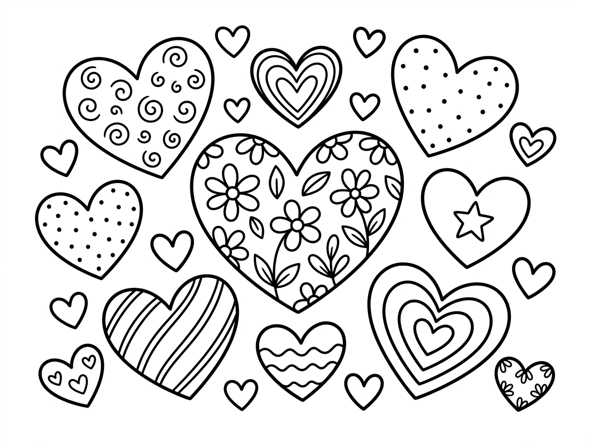 צור לי דף עם לבבות