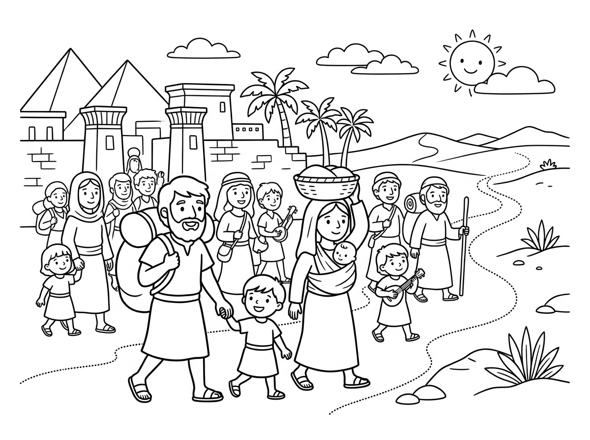 בני ישראל יוצאים ממצרים