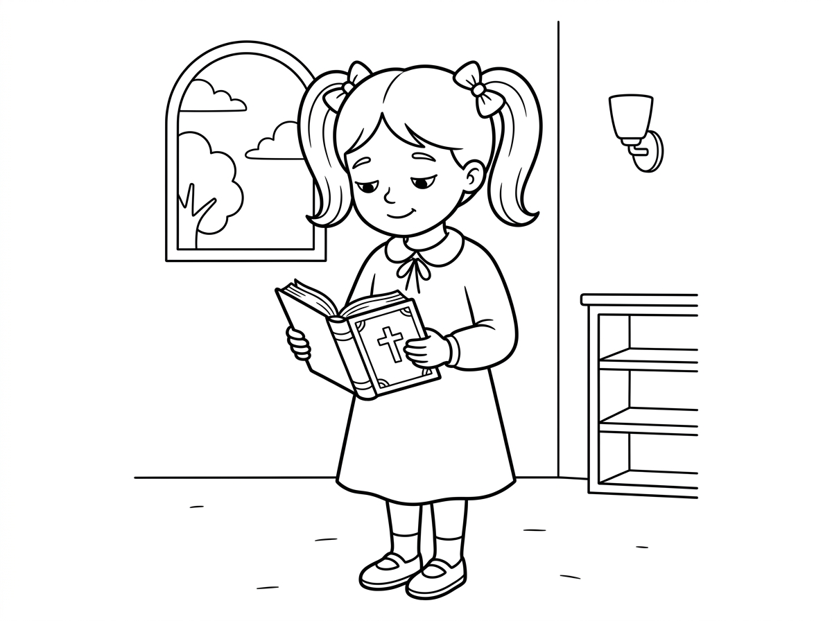 ילדה צריכה להתפלל מתוך סידור