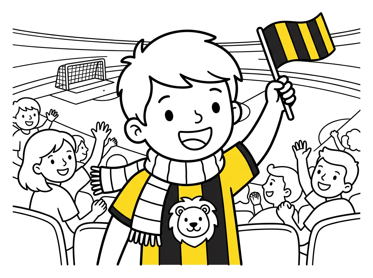 הי תעשה לי ציור של ילד במשחק של בית"ר ירושלים