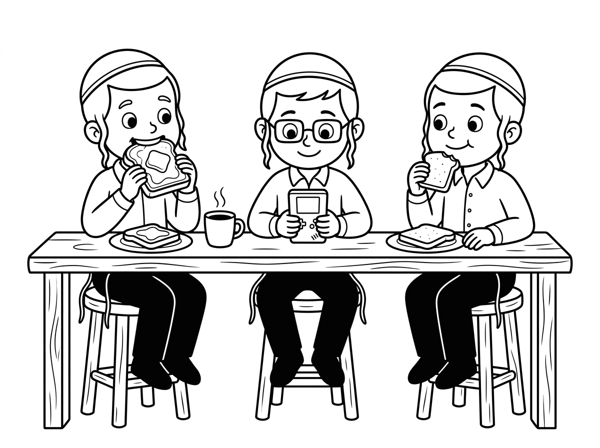 תודה 
זה שלשה ילדים והם אוכלים בשולחן בר וגם תוסיף כוס קפה