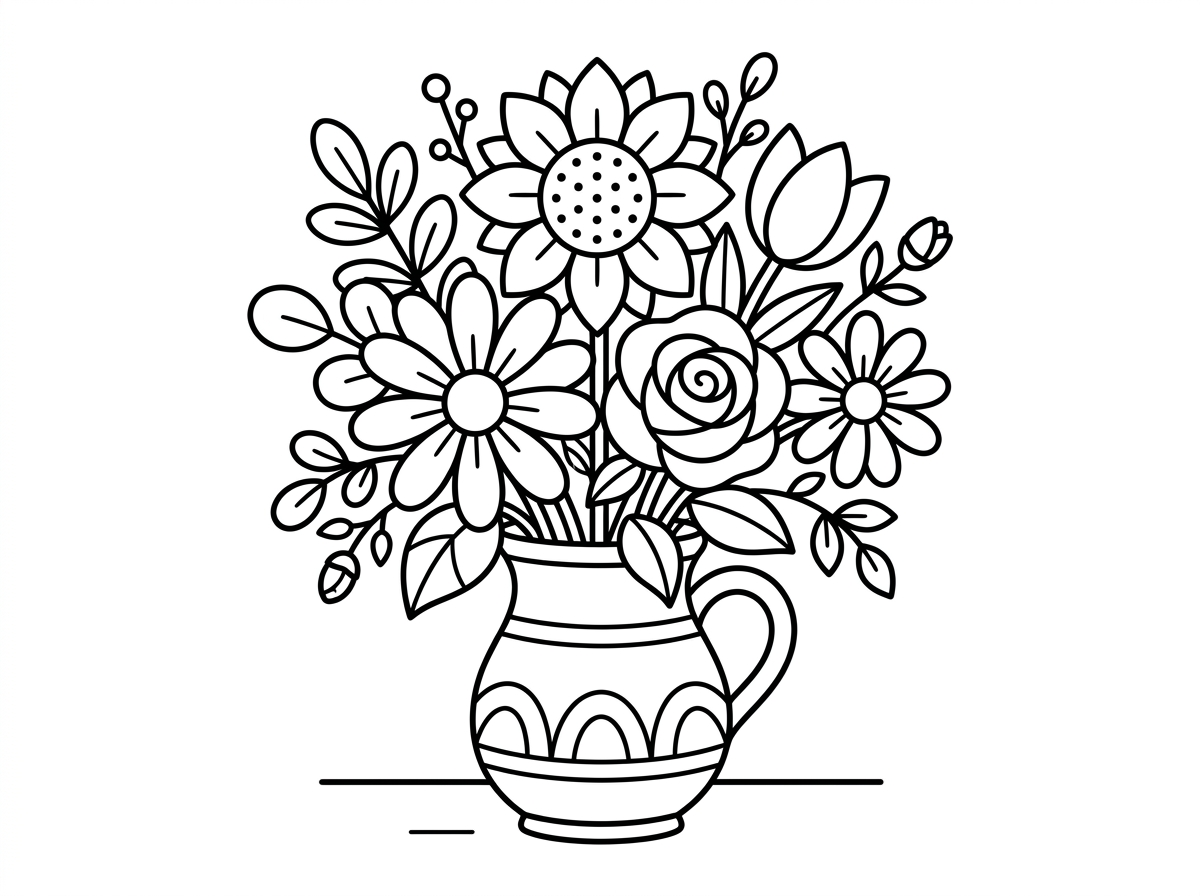 ציור של פרחים