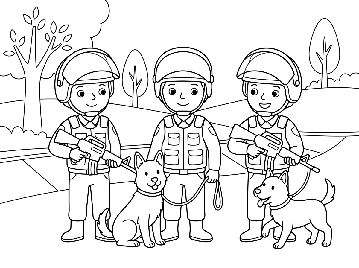 תצייר לי יממ עם כלבי גישוש ורובים