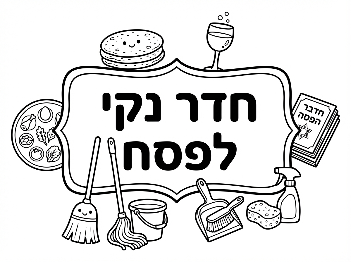 אפשר שלט לחדר נקי לפסח