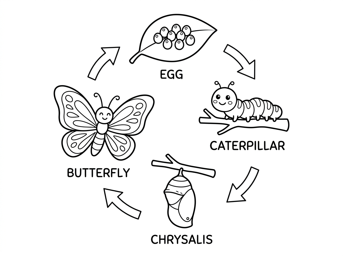 הי ,דף צביעה גילגולו של פרפר