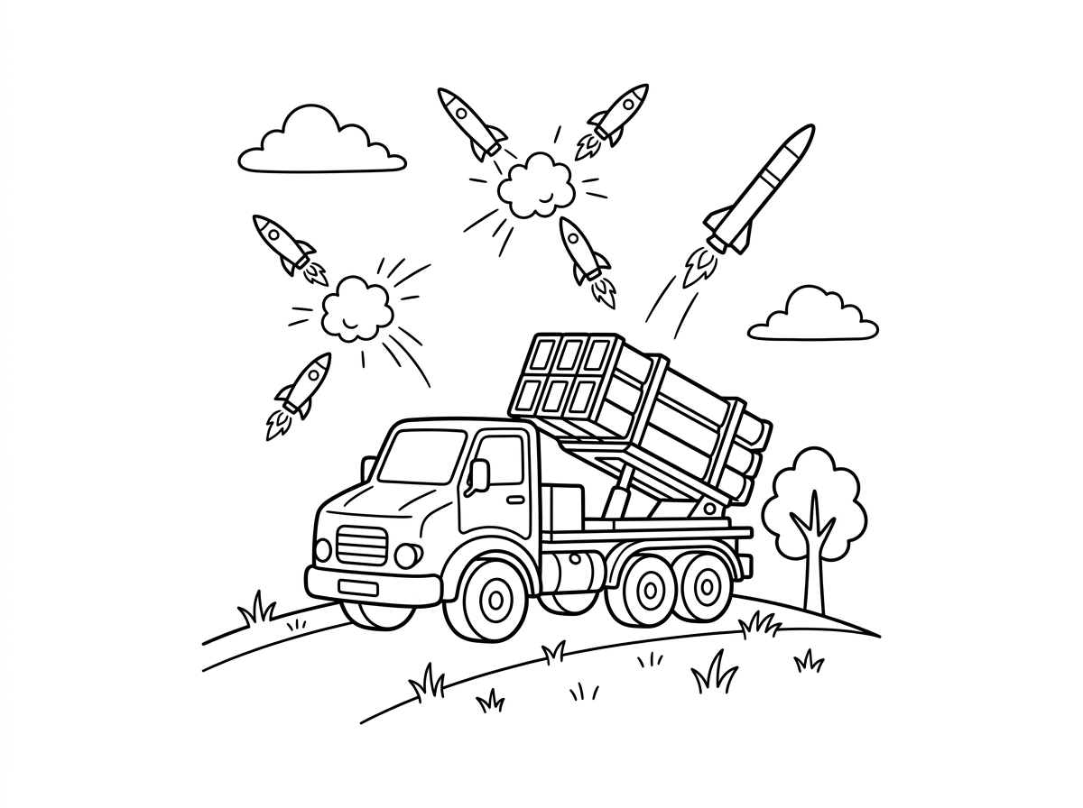 תיצור דף צביעה מכיפת ברזל