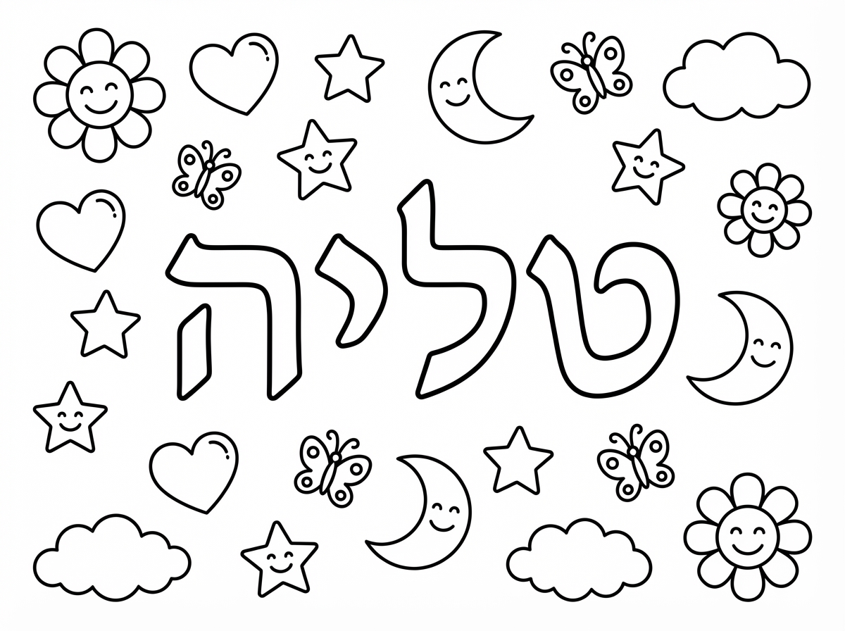 אפשר ציור עם שם : טליה