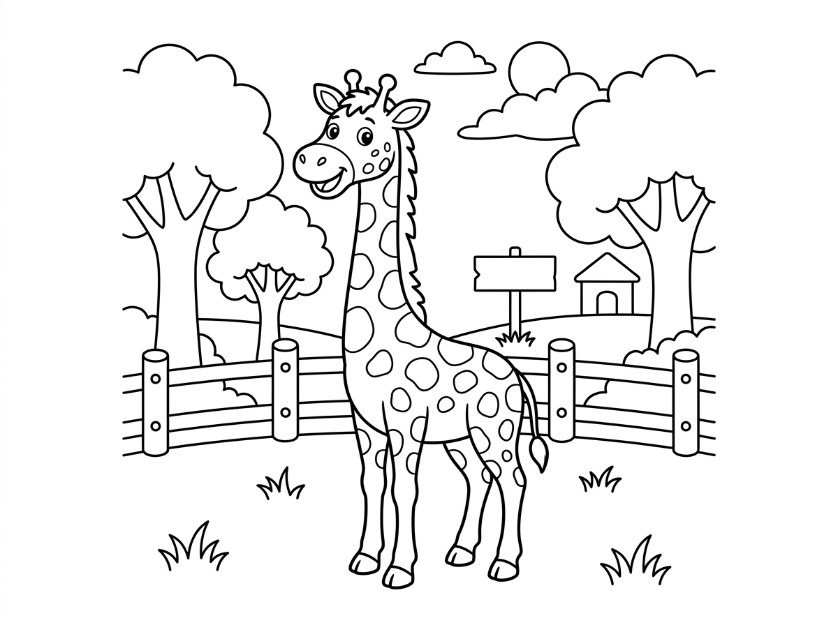 אני רוצה תמונה של ג'ירפה בגן חיות