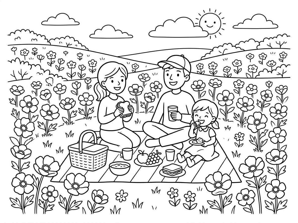 פיקניק בשדה כלניות