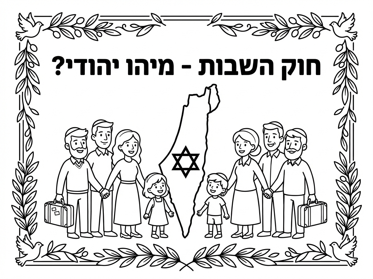 תודה.
תיצור לי דף שער לעבודה בנושא חוק מיהו יהודי- חוק השבות