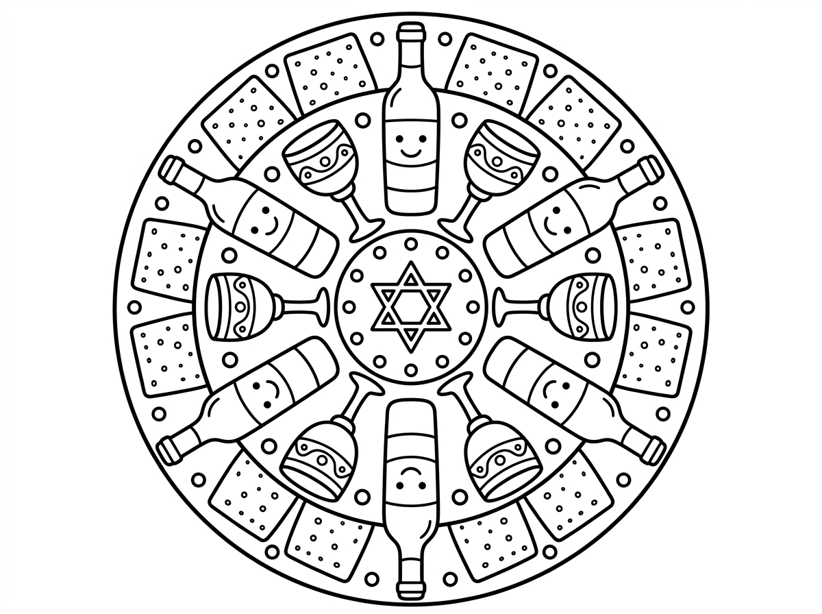 אפשר לעשות אותה שתהיה עגולה ועם פחות פריטים לצביעה שתתאים לילדים