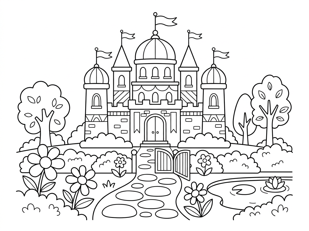 ארמון עם גינה