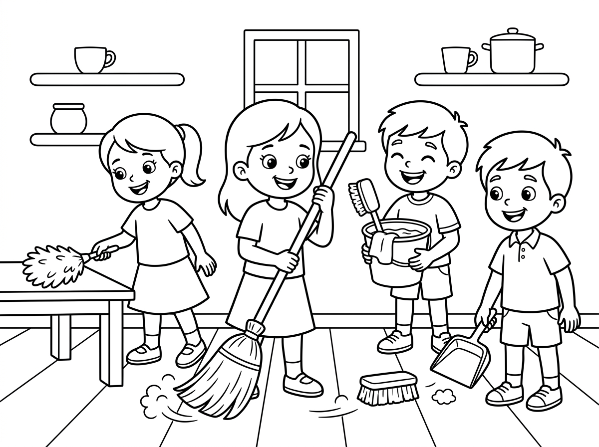 אני מעוניין בציור ילדים מנקים לפסח