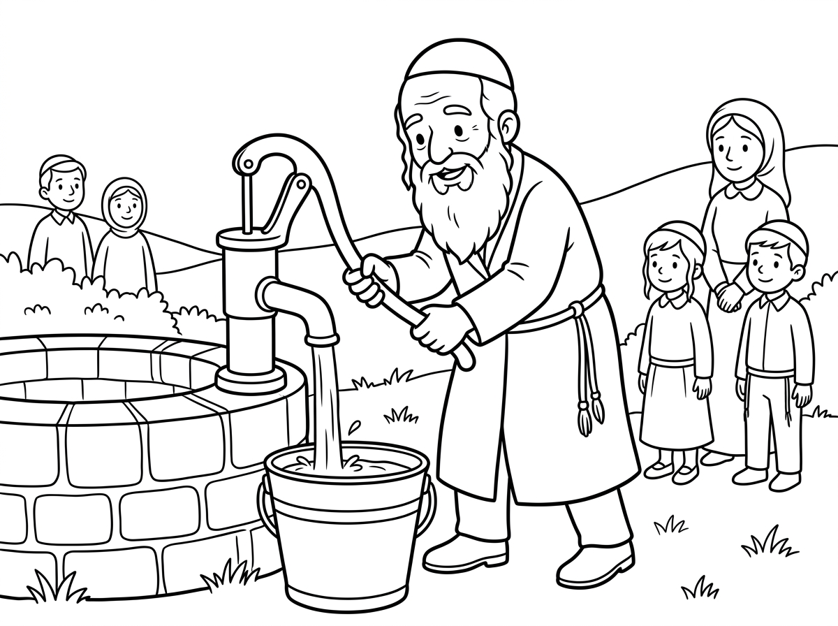 התכוונתי תמונה על אדמור ששואב מים שלנו לאפיית מצוצ בערב פסח