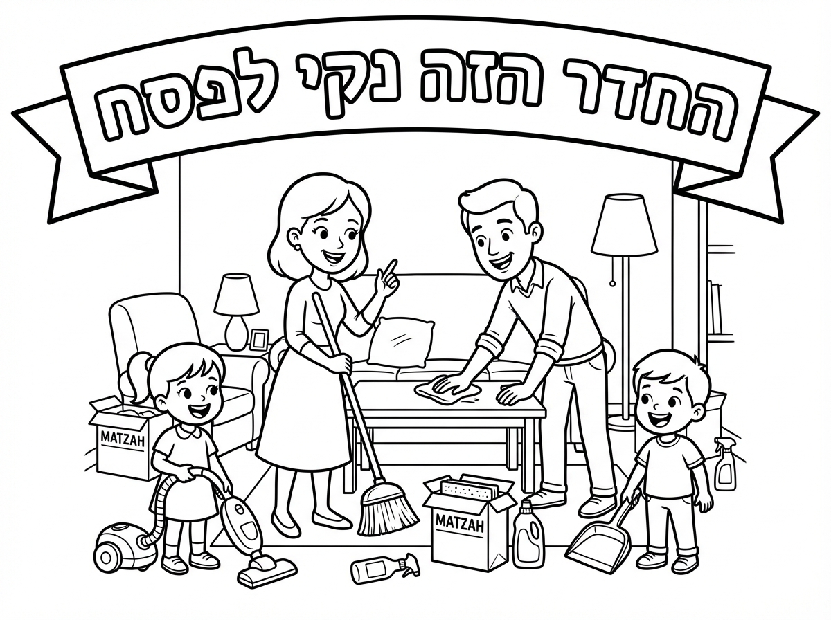 הטקסט הוא 
החדר הזה נקי לפסח