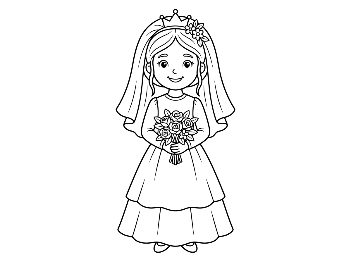 ילדה חרדית בתחפושת כלה