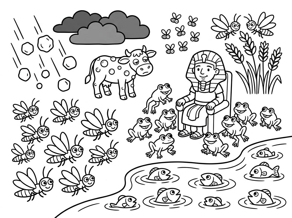 ואפשר בבקשה ציור של 10 המכות