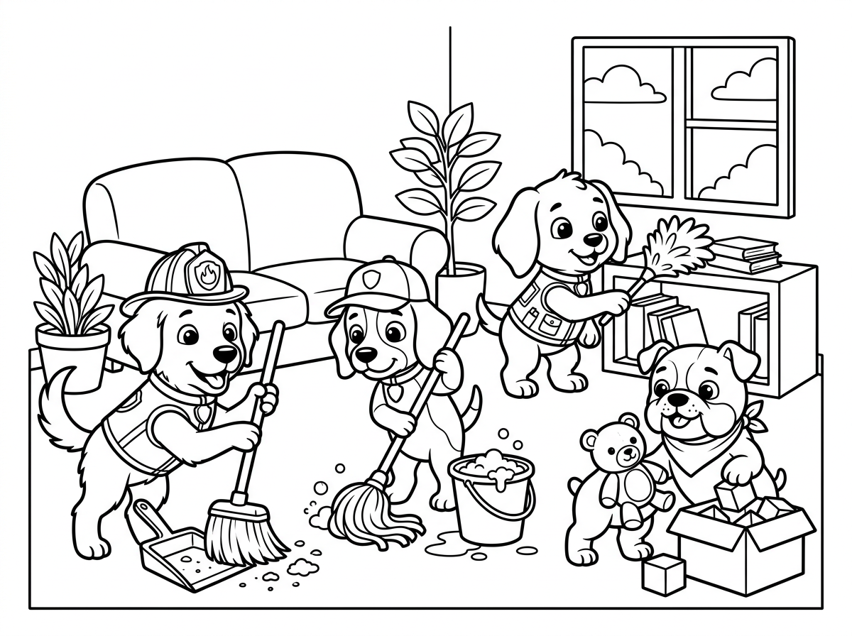 הכלבים של יחידת החילוץ מנקים בית