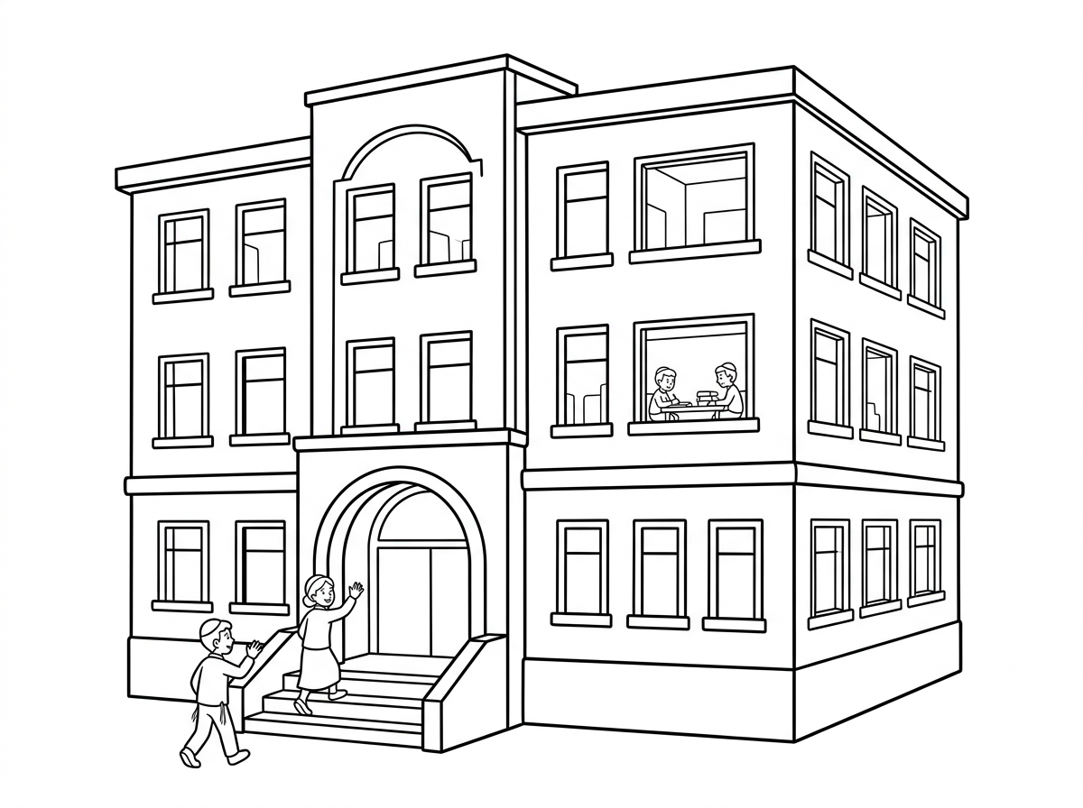 ציור של ישיבת עטרת שלמה