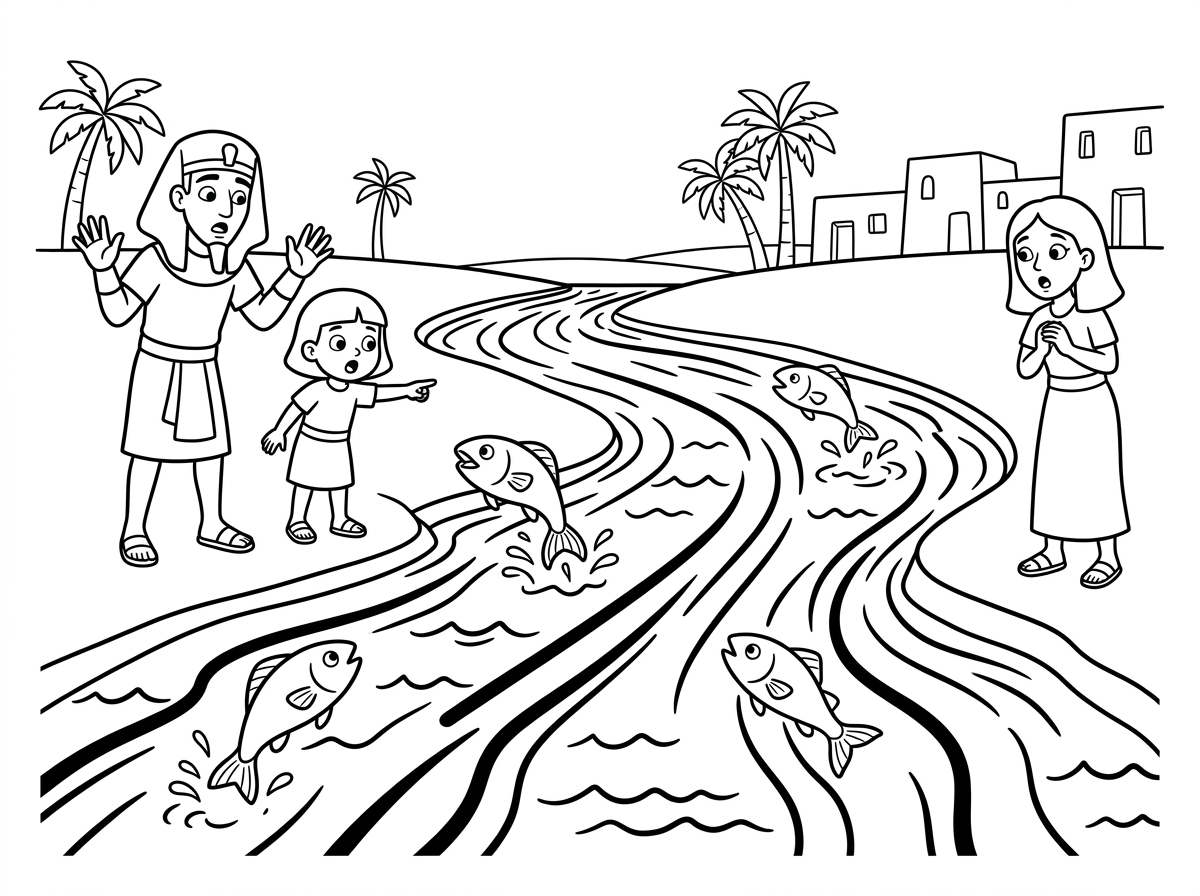 אשמח לציור של מכת דם