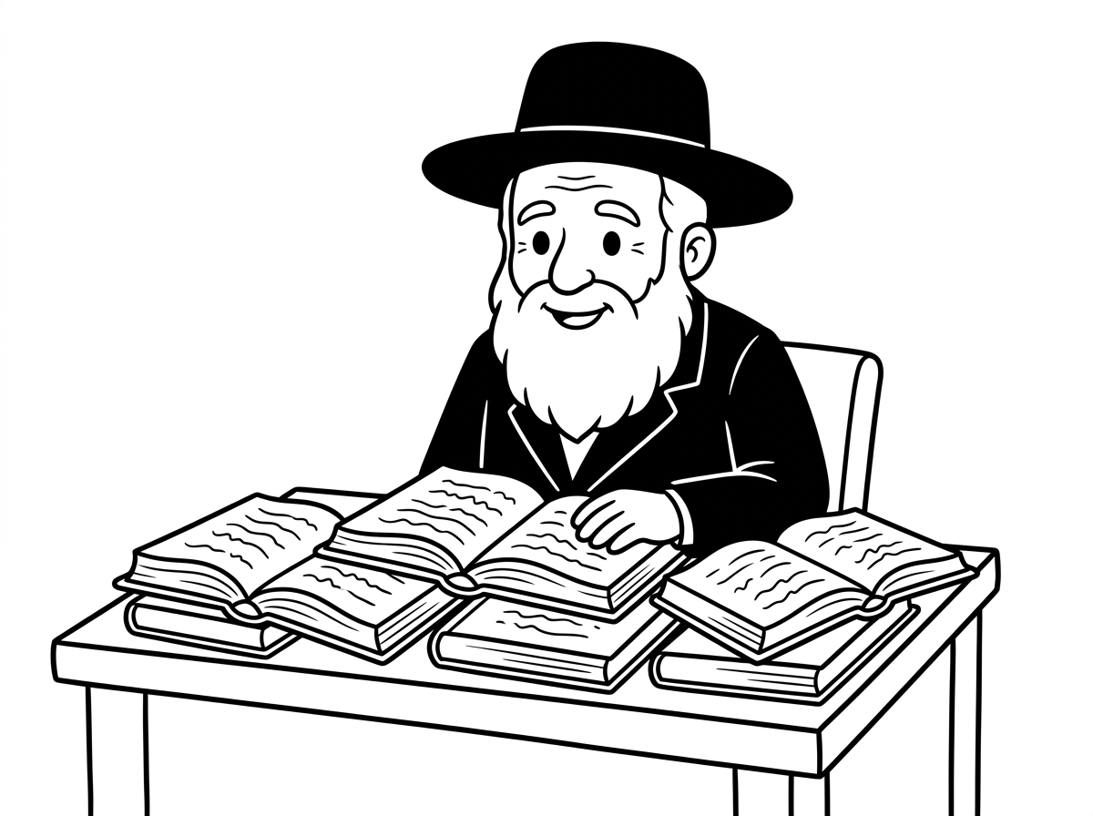 ציור של הרב שטיינמן