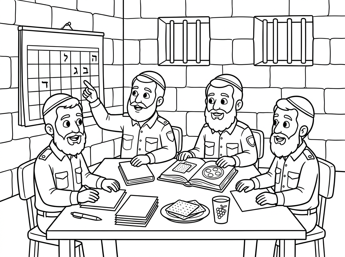 מעולה רק תדייק את זה שיראו שהם יושבים בתוך כותלי כלא