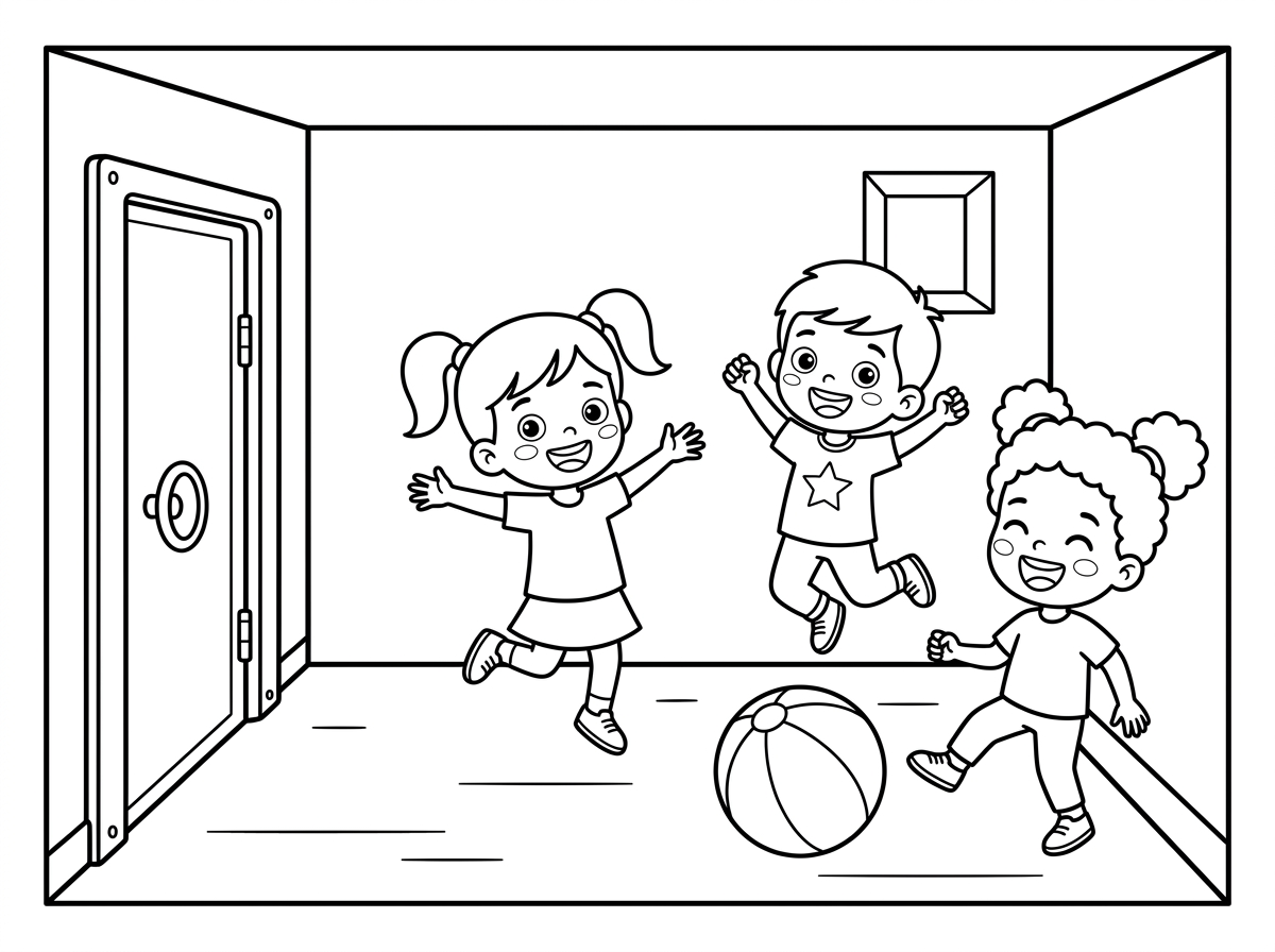 חבורת ילדים משתוללים בממד