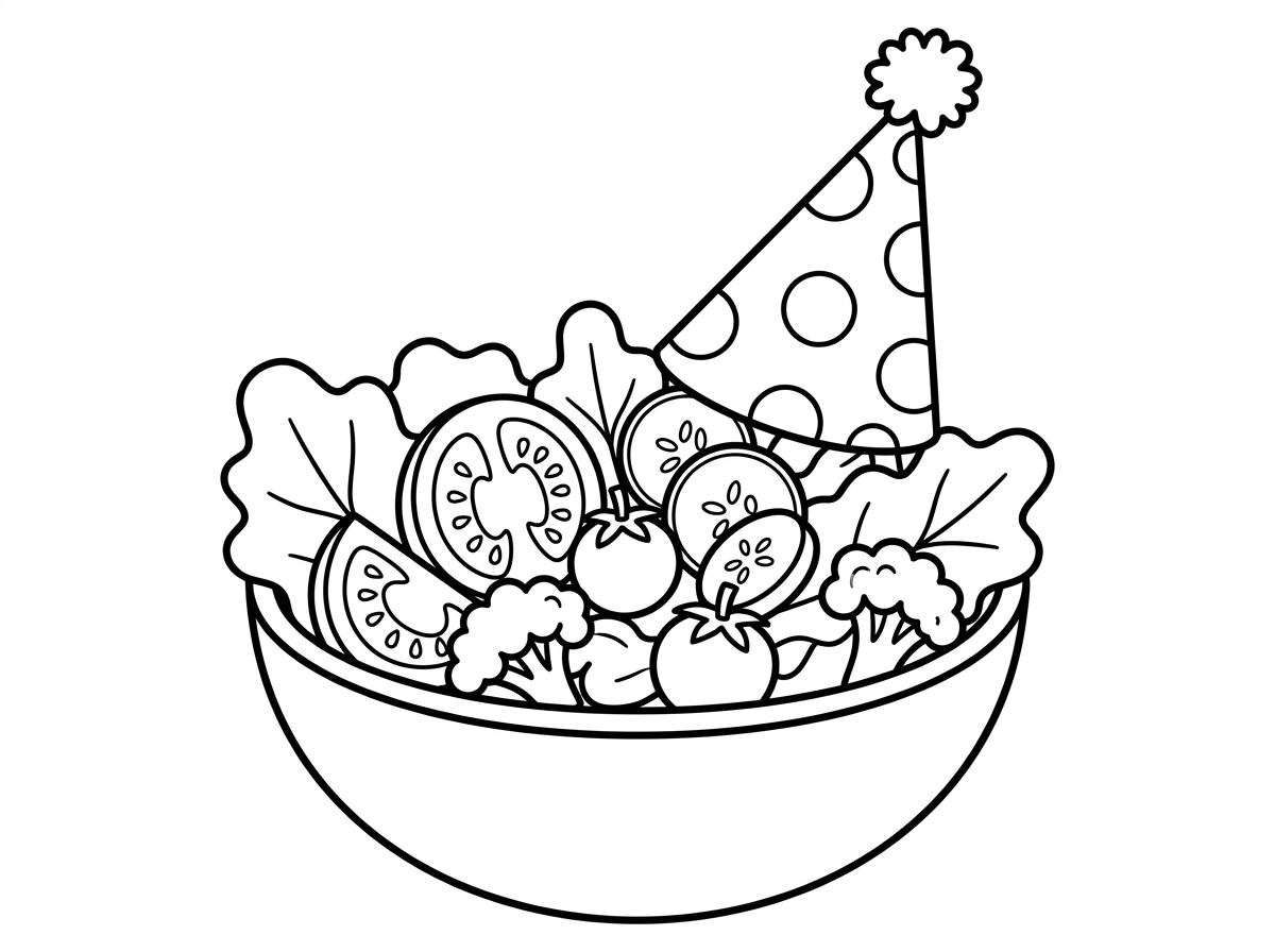 תוסיף כובע יום הולדת לקערת הסלט