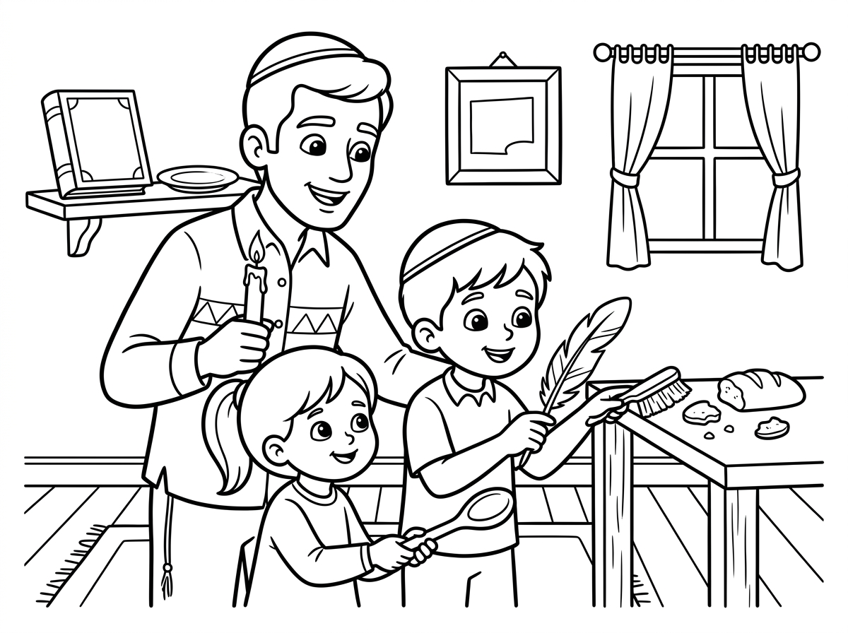 דף צביעה בדיקת חמץ