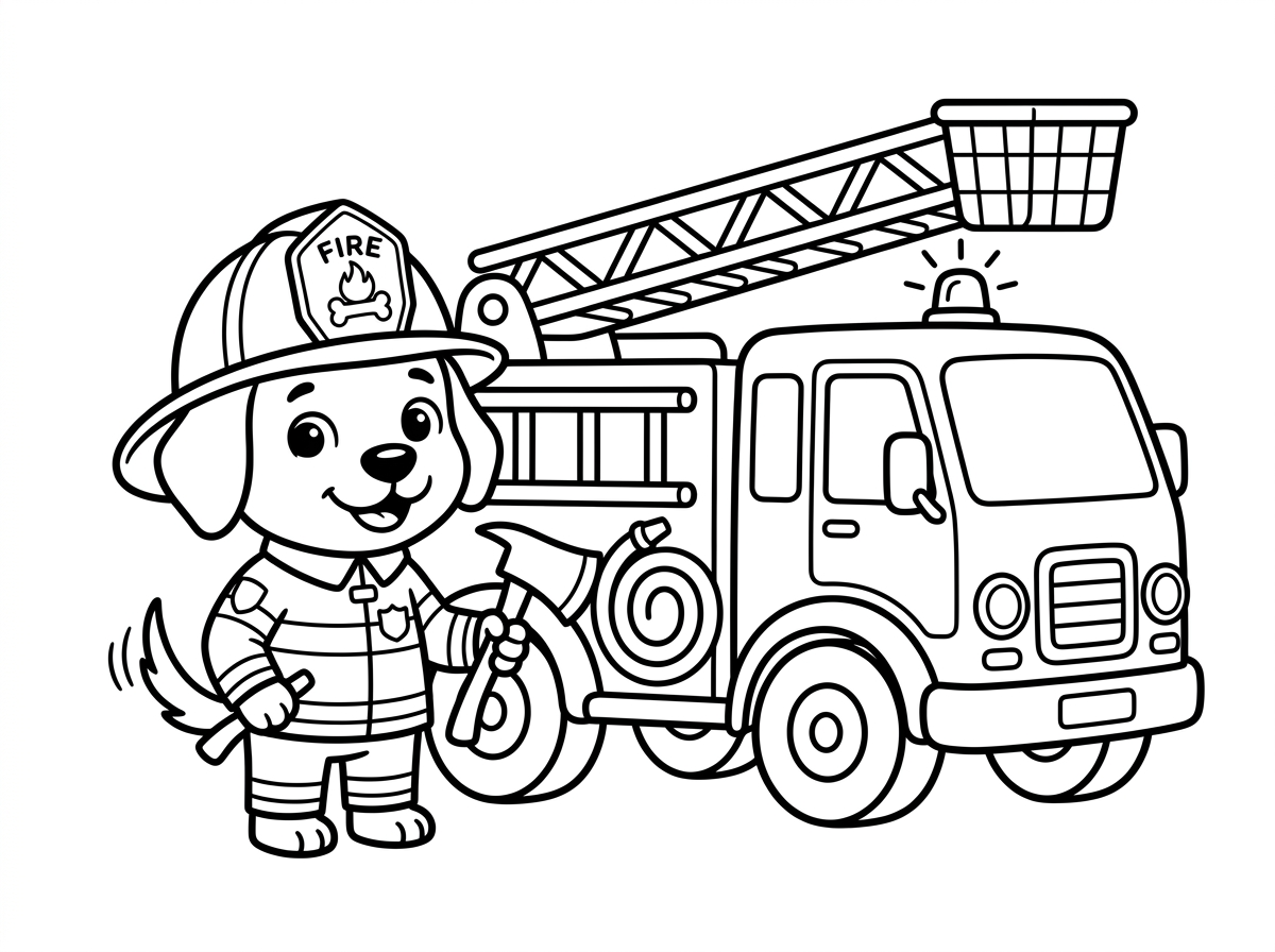 אני רוצה דף של הכלב הכבאי