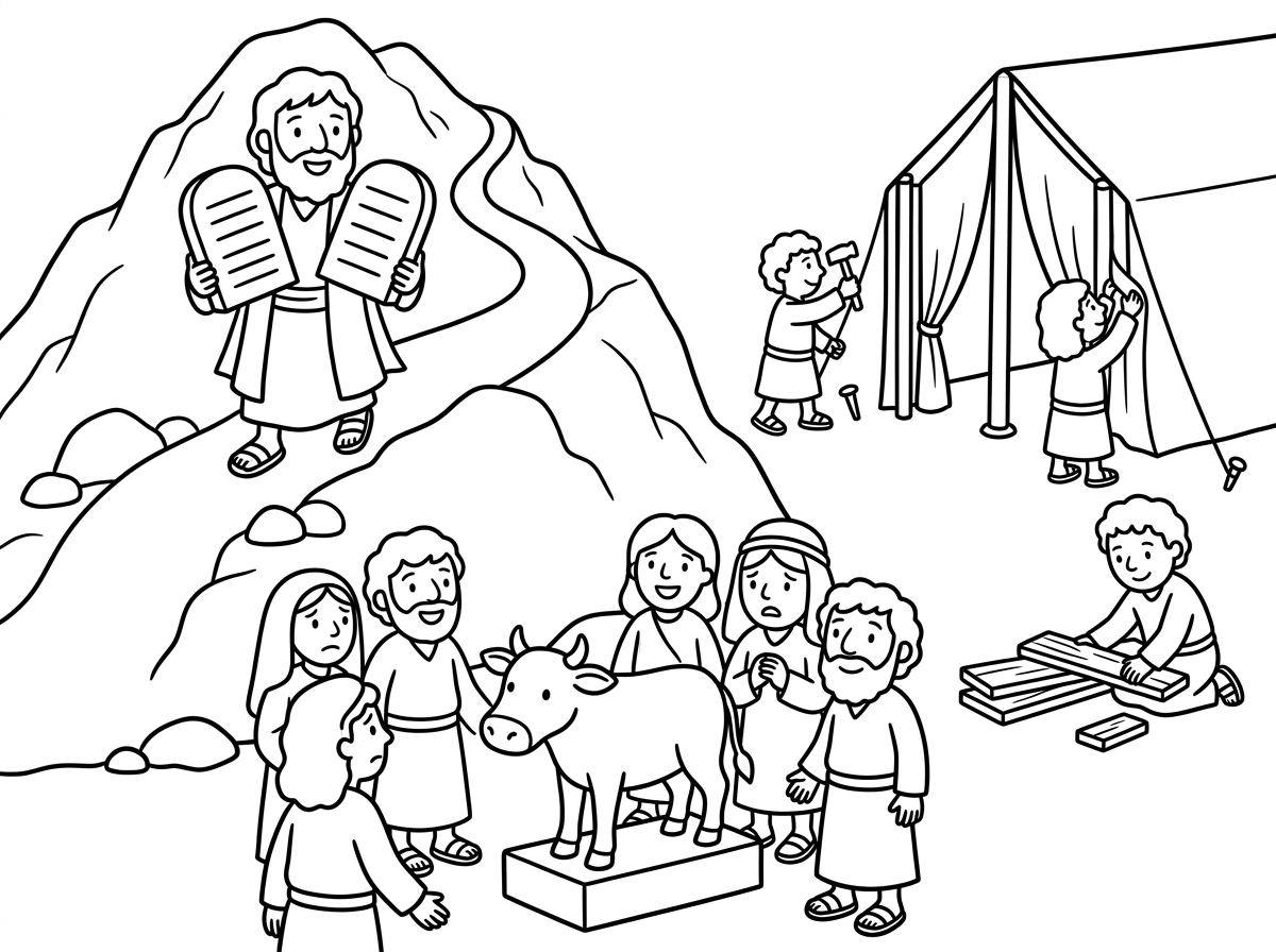 דף צביעה לפרשת השבוע- פרשת כי תשא