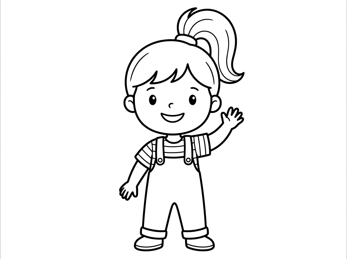 תוכל לצייר את זה אבל שהילדה תהיה עם קוקו