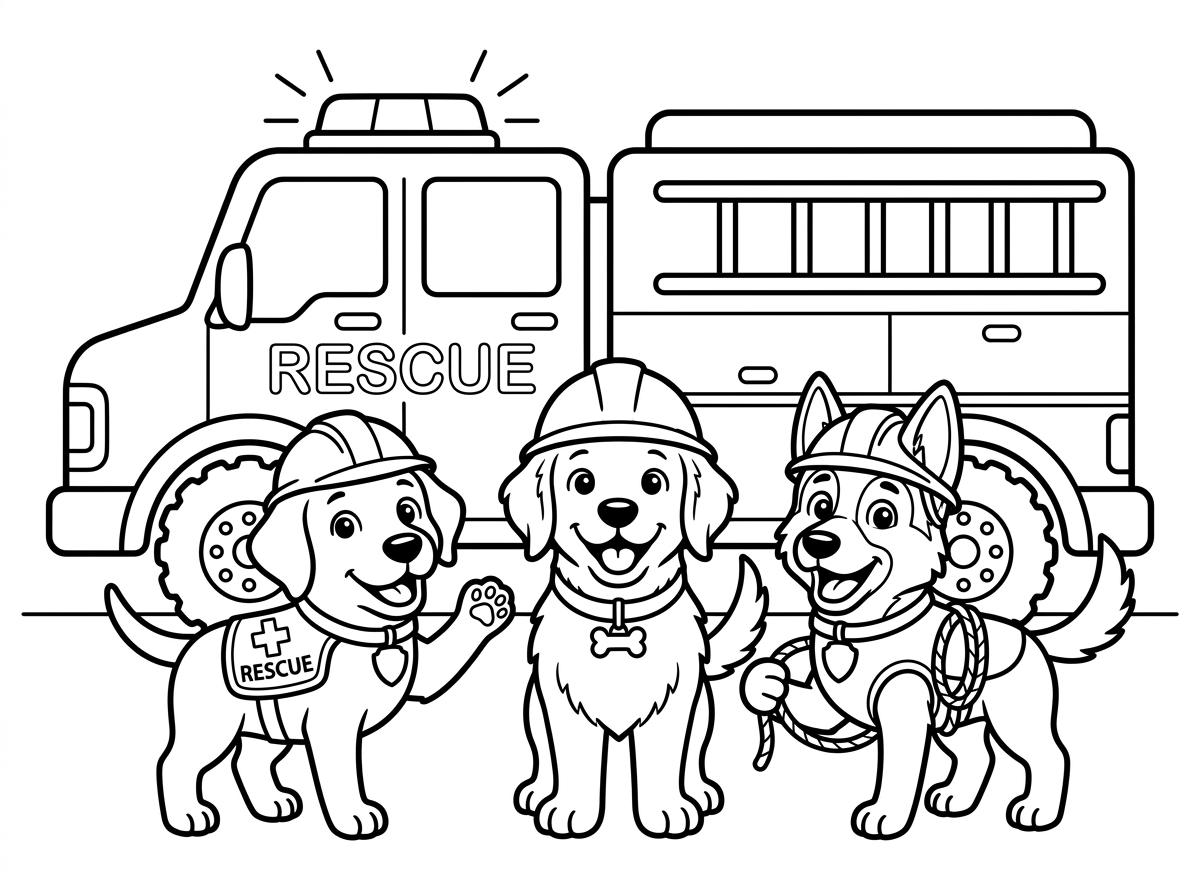 דפי צביעה של יחידת החילוץ