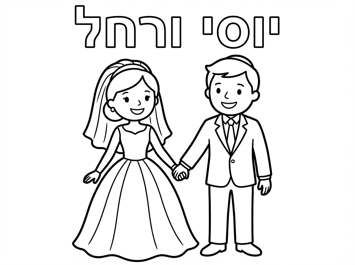 צייר לי חתן כלה יוסי ורחל