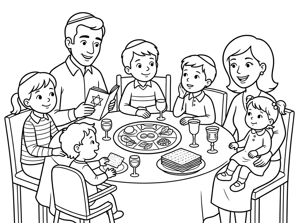 שלום
אשמח לגף צביעה של משפחה שיושבת בליל הסדר אבא אמא ילד בן 9 ילדה בת 8 ילד בן 6 ילד בן שנתיים וחצי ועוד ילדה בת שנה וחצי