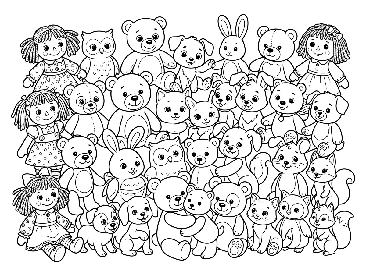 תעשה לי עוד צתמונה אבל הרבה יותצר מרשין ובובות חמודות עם 35 בובות ועוד כל מיני חיות