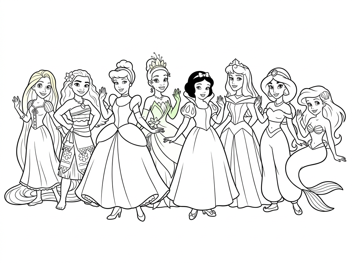 אני רוצה שיהיה הכי דומה למקור 
עם הנסיכות 
רפונזל
מואנה
סינדרלה
טיאנה
שלגייה
היפיפייה הנרדמת
יסמין
בת הים הקטנה