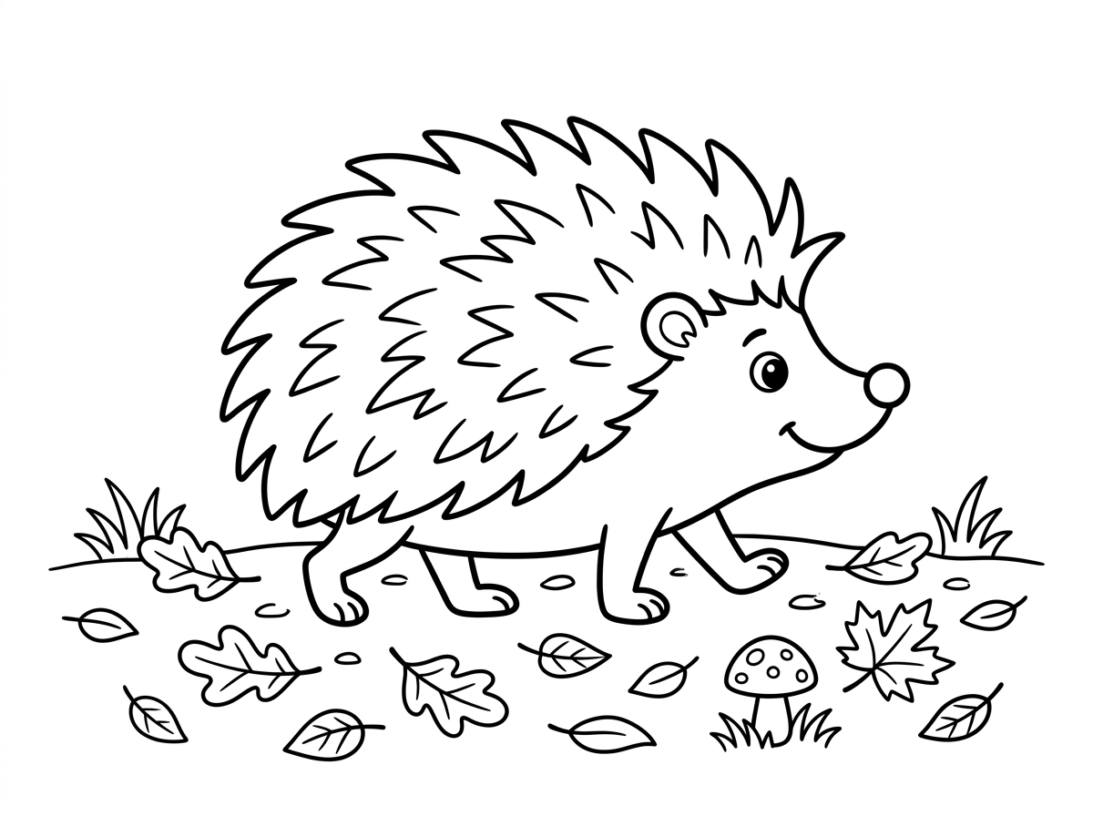 רוצה ציור של קיפוד