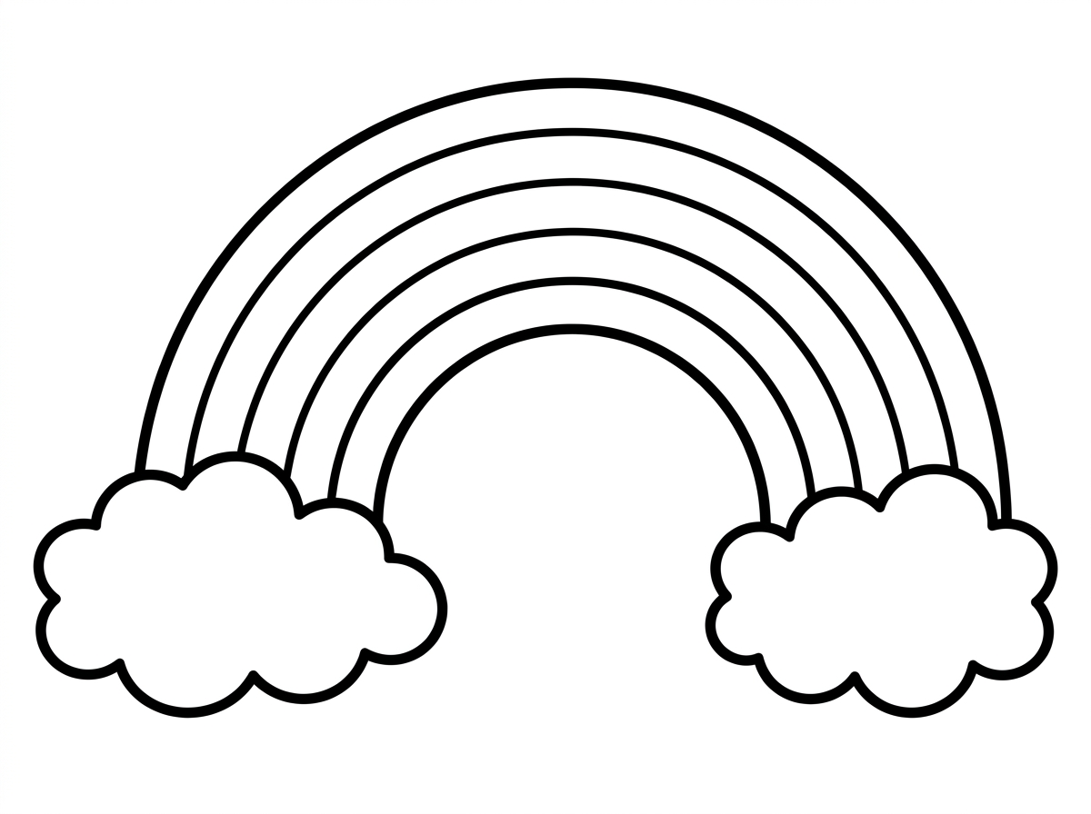 תייצר לי בבקשה דף צביעה קשת בענן