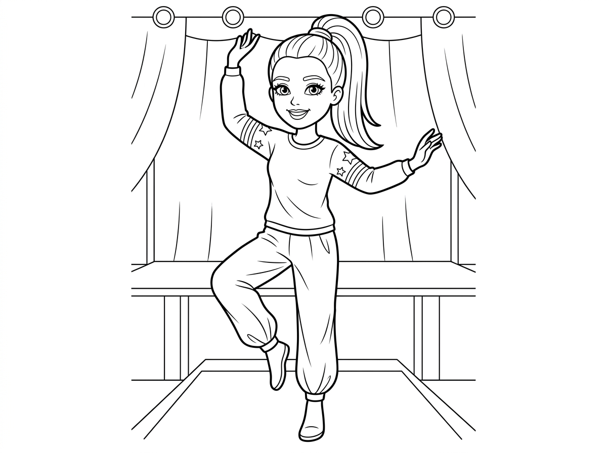 "I only want a complete makeup look, okay? with trousers and a shirt, on a large stage, with straight hair and a high ponytail."