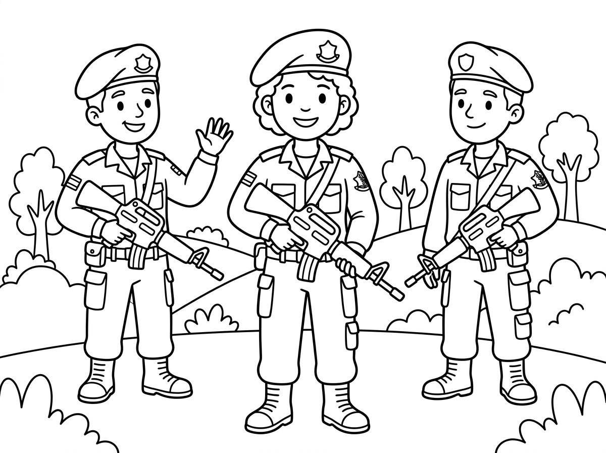 אני רוצה שיחזיקו נשק וירו בו 

עם מדי צהל