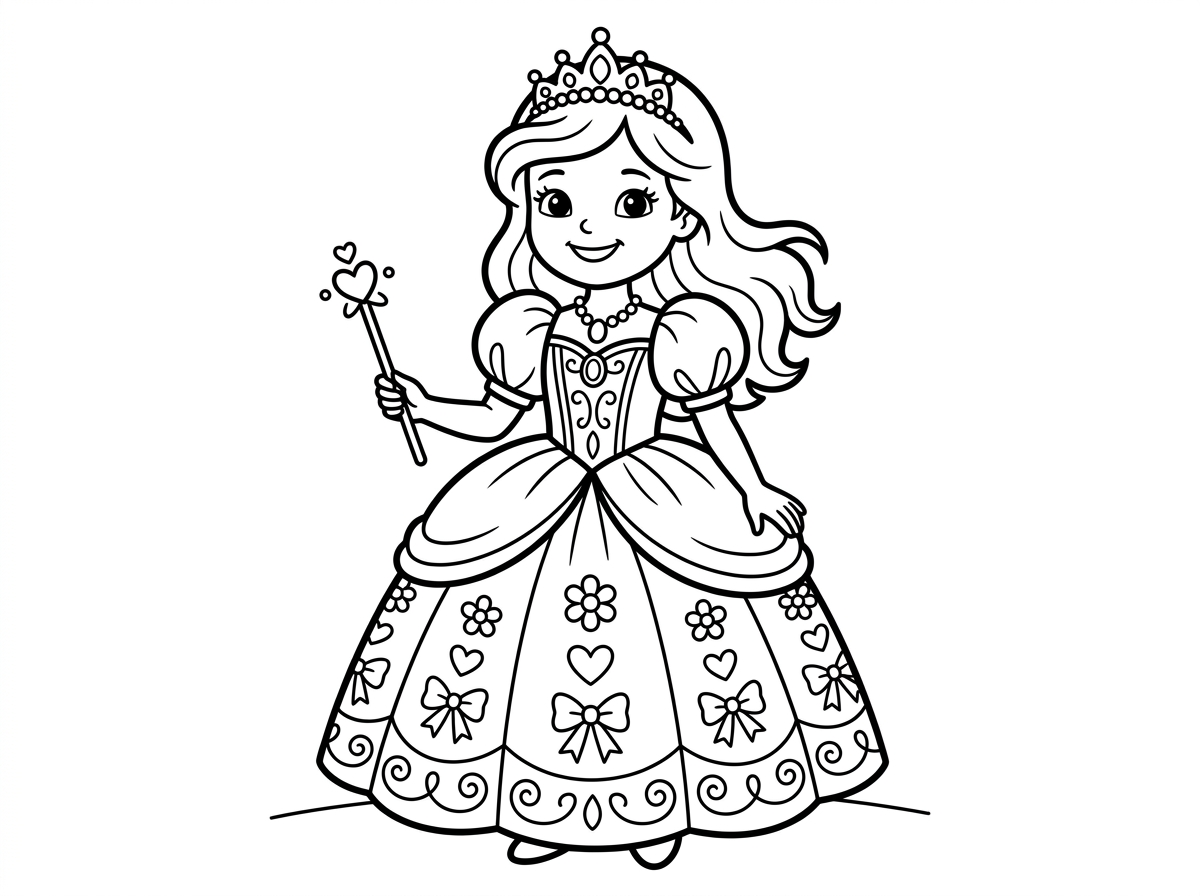 צור לי דף צביעה של נסיכות