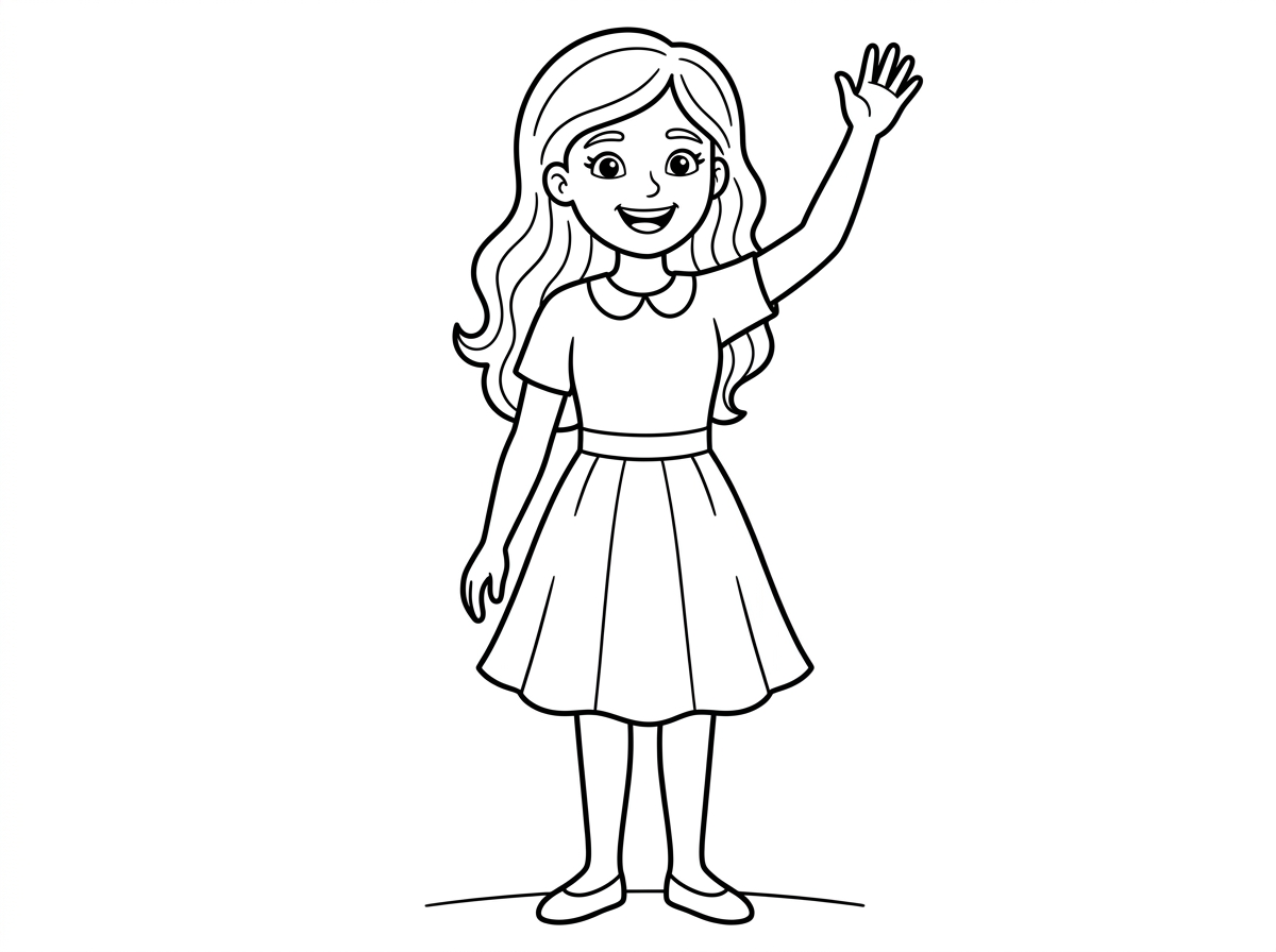 ציור של בחורה