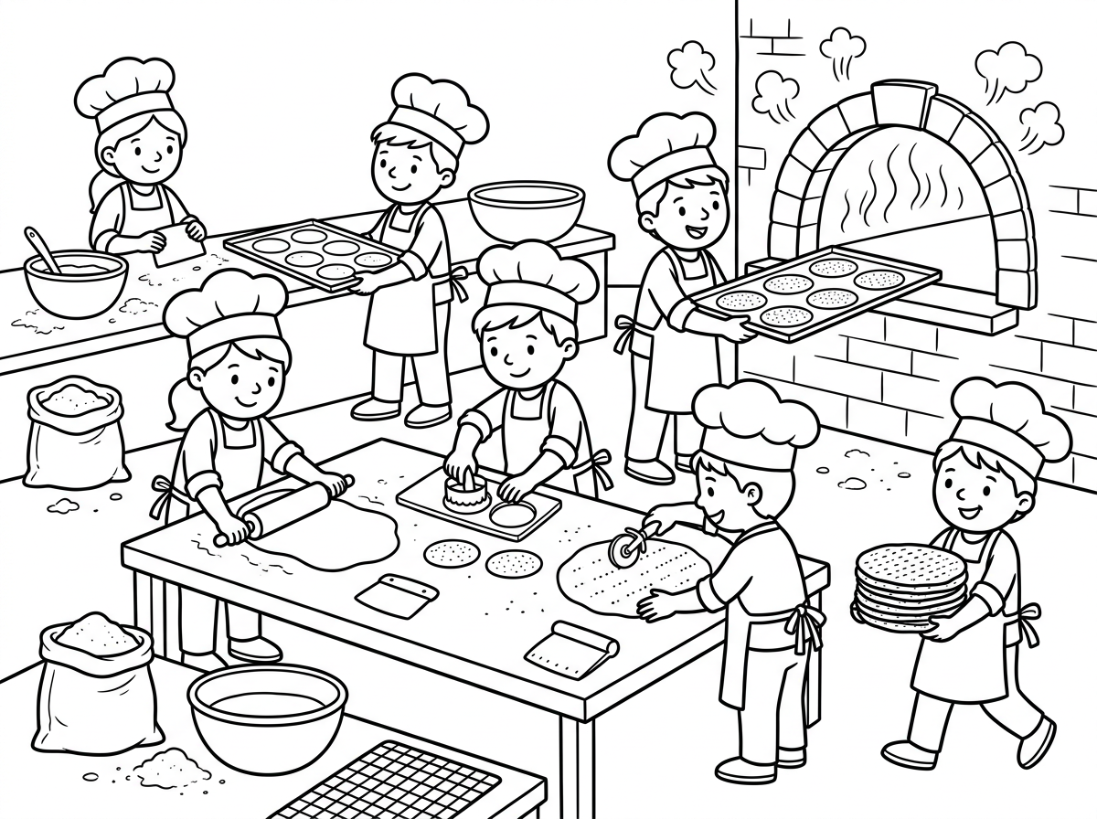 ציור של מאפיית מצות