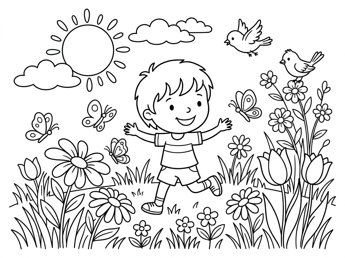 אשמח לציור לצביעה של עונת האביב