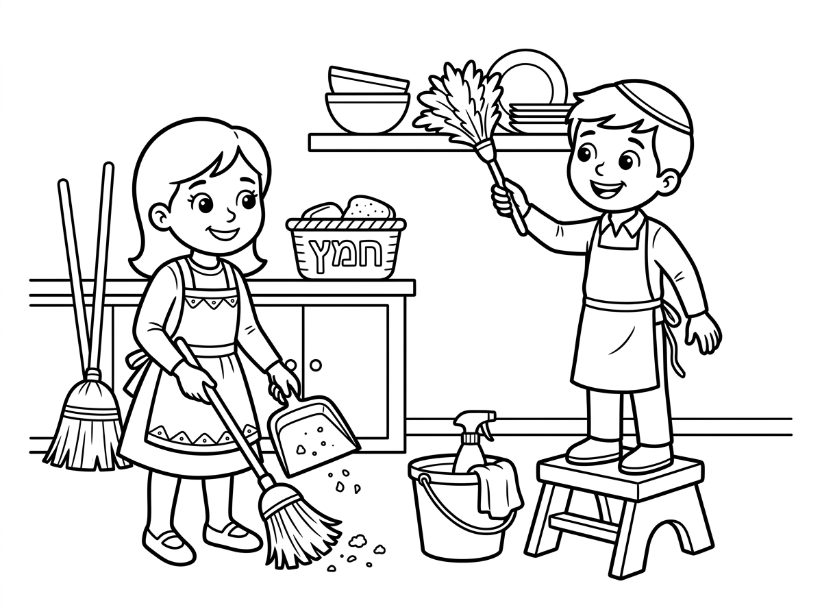 אשמח לדף על ניקיון לפסח